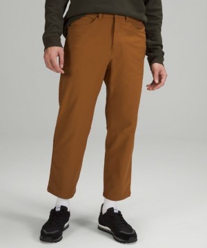 Lululemon ABC Relaxed-Fit Crop Pant Cord Cobra Marrom | 714908VLU