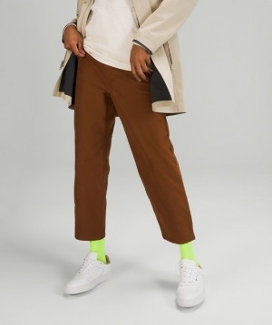 Lululemon ABC Relaxed-Fit Crop Pant Utilitech Cobra Marrom | 746203XVP