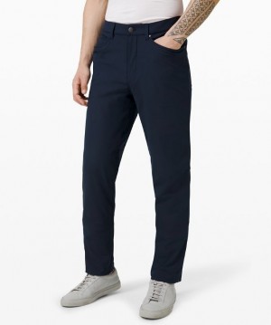 Lululemon ABC Relaxed-Fit Pant 34 Warpstreme Azul Marino | 046258XJM