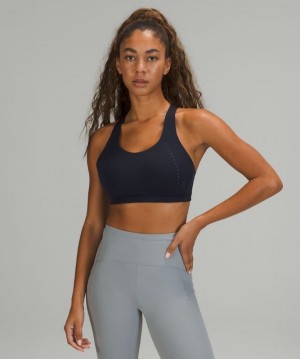 Lululemon AirSupport Bra High Support, C Azul Marino Azules | 613749IAW