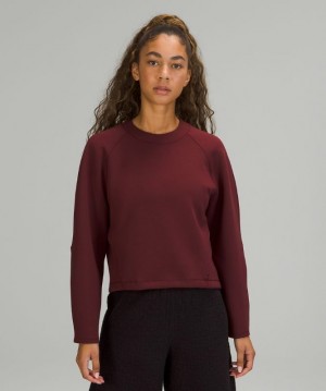 Lululemon AirWrap Modal Crew Rojos Vino | 536198RAZ