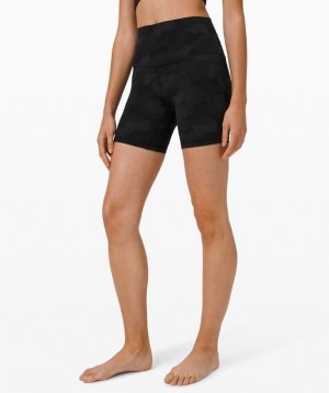 Lululemon Align HR Short 6 Camuflados Negros Multicolor | 186927UZS