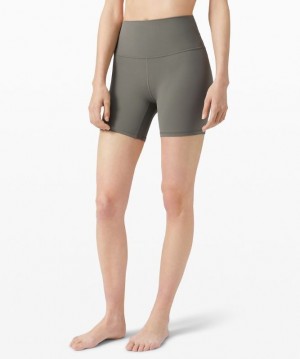 Lululemon Align HR Short 6 Grises Verde Oliva | 652471BNA
