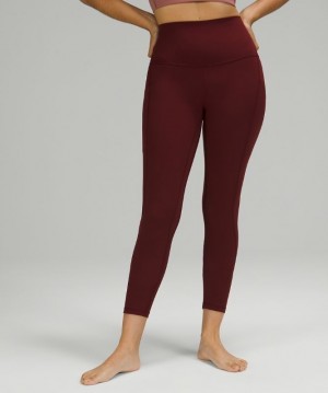Lululemon Align High-Rise 25 Pockets Rojos Vino | 509634VGZ