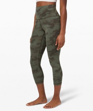 Lululemon Align High-Rise Crop 21 Camuflados Verdes Multicolor | 907854AZB
