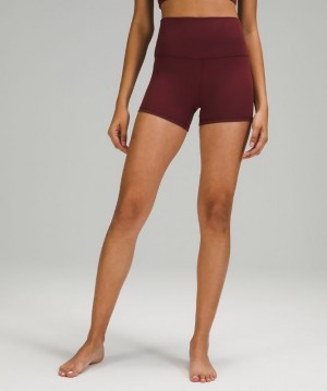 Lululemon Align High-Rise Short 4 Rojos Vino | 273485QPC