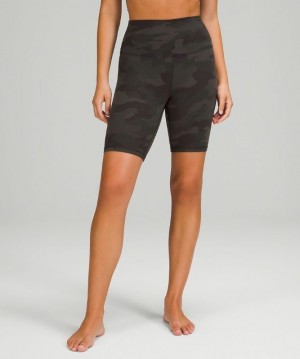 Lululemon Align High-Rise Short 8 Camuflados Verde Oliva Oscuro Multicolor | 835129CKD