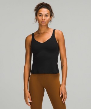 Lululemon Align Waist-Length Tank Top Negros | 640852RCE