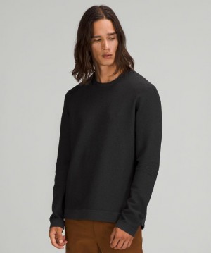 Lululemon AllAround Crewneck Sweater Negros Grises Oscuro | 547826DPL