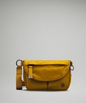 Lululemon All Night Festival Bag Micro Dorados Marrom | 724810KYQ