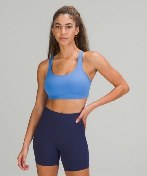 Lululemon All Powered Up Bra Azules | 091826JIX
