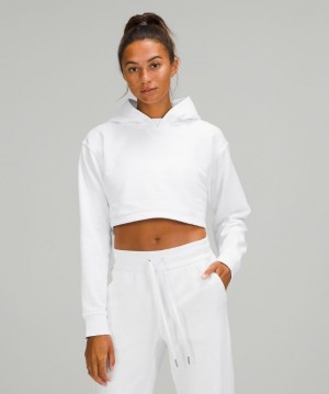 Lululemon All Yours Cropped Hoodie Blancos | 103684OPN