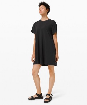 Lululemon All Yours Tee Dress Negros | 173594ANF