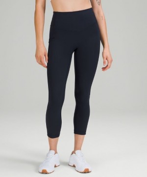 Lululemon All the Right Places High-Rise Drawcord Waist Crop 23 Azul Marino | 346791CRL