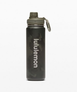 Lululemon Back to Life Sport Bottle 24oz Camuflados Verde Oliva Oscuro Multicolor Verde Oliva Oscuro | 815032XCE