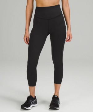 Lululemon Base Pace High-Rise Crop 23 Brushed Negros | 642957MWG