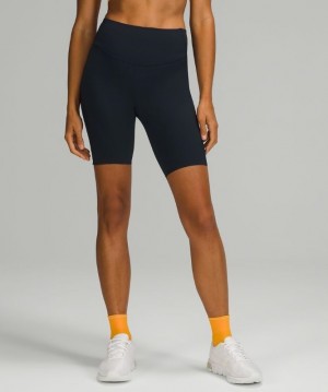 Lululemon Base Pace High-Rise Short 8 Azul Marino | 386024DXN