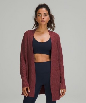 Lululemon Cashlu Sweater Wrap Vino | 594716XFZ