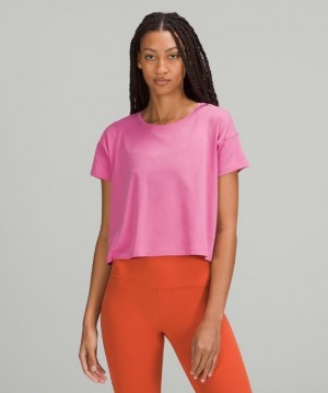Lululemon Cates Tee Rosas | 630547CUZ