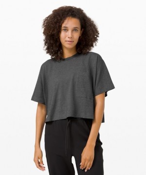 Lululemon Check the Box Short Sleeve Grises Oscuro | 014598ZWI