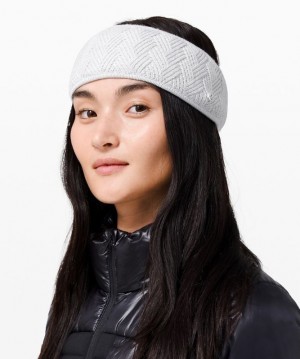 Lululemon Chevron Knit Ear Warmer Grises Claro | 950324LOW