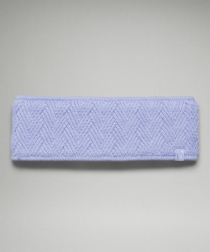 Lululemon Chevron Knit Ear Warmer Lavanda | 028641EWJ