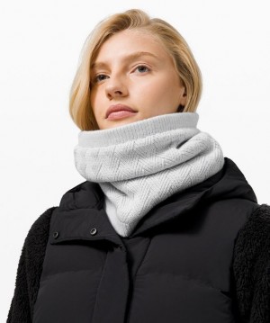 Lululemon Chevron Knit Neck Warmer Grises Claro | 570264WHM