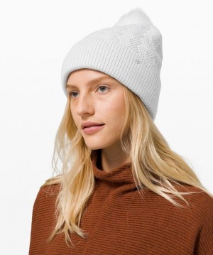 Lululemon Chevron Knit Pom Beanie Grises Claro | 968104XGV
