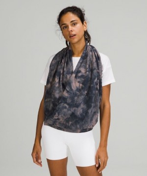 Lululemon Customizable Snap Scarf Azul Marino | 835761BOQ