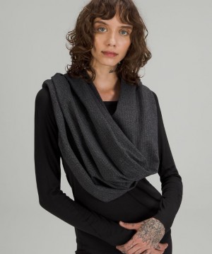 Lululemon Customizable Snap Scarf Negros | 917302IDZ