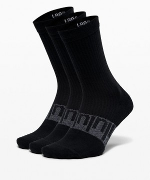 Lululemon Daily Stride Crew Sock 3 Pack Negros | 516297IOP
