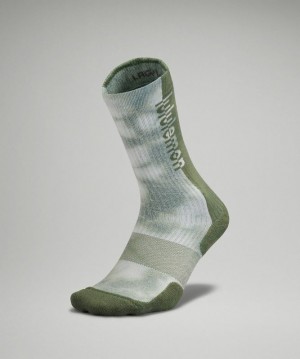 Lululemon Daily Stride Crew Sock Tie Dye Verdes | 093251XCW