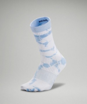 Lululemon Daily Stride Crew Sock Tie Dye Azules Beige | 076498RHW