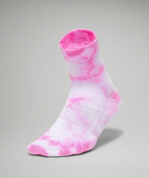 Lululemon Daily Stride Mid-Crew Sock Tie Dye Rosas | 706932YQC