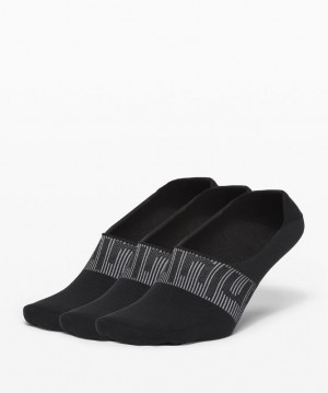 Lululemon Daily Stride No Show Sock 3 Pack Negros Negros Negros | 352974QCI