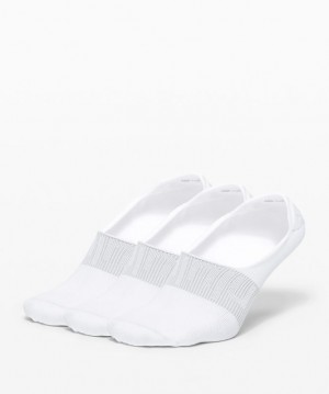 Lululemon Daily Stride No Show Sock 3 Pack Blancos Blancos Blancos | 982476ZTJ