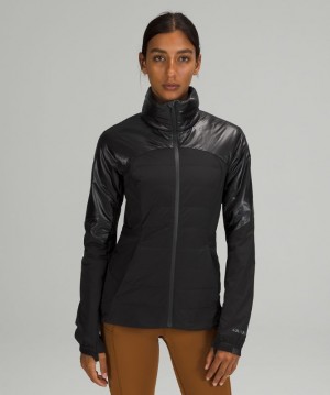 Lululemon Down for It All Jacket Shine Negros | 943607QBK