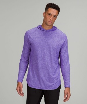 Lululemon Drysense Hoodie Morados Blancos | 930768BVE