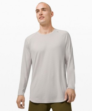 Lululemon Drysense Long Sleeve Heathered Vapor | 648719MCO