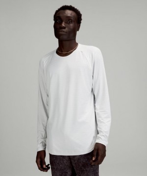 Lululemon Drysense Long Sleeve Heathered Vapor | 581640ISA