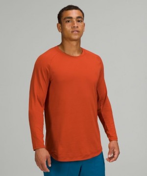 Lululemon Drysense Long Sleeve Rojos Oscuro | 260314XCM