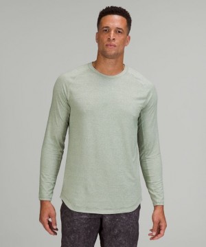 Lululemon Drysense Long Sleeve Verdes Blancos | 416952EFT