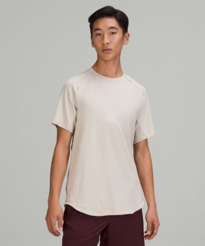 Lululemon Drysense Short Sleeve Beige | 683071SEP
