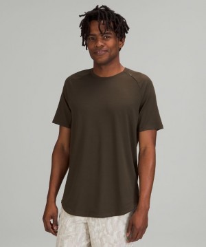 Lululemon Drysense Short Sleeve Verde Oliva Oscuro | 031574BAT