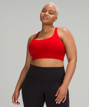 Lululemon Energy Bra Long Line Rojos Oscuro | 807352UFA