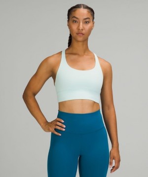 Lululemon Energy Bra Long Line Verde Menta | 491537QPC