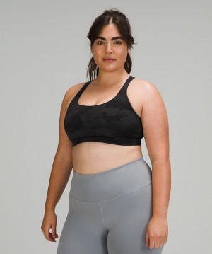 Lululemon Energy Bra Medium Support, B Camuflados Negros Multicolor | 234690RZC