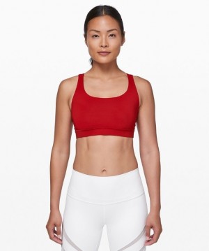 Lululemon Energy Bra Medium Support, B Rojos Oscuro | 058649XWI