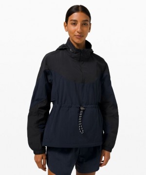 Lululemon Evergreen Anorak Azul Marino Negros | 264095STI