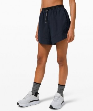 Lululemon Evergreen HR Short 4.5 Azul Marino Negros | 570169YMZ